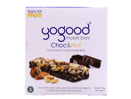 Yogood Chocolate and Nut Muesli Bars 138g Cheap