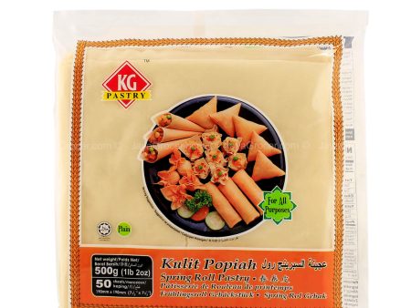 KG Pastry Spring Roll Pastry Plain 190mm x 190mm 500g For Cheap