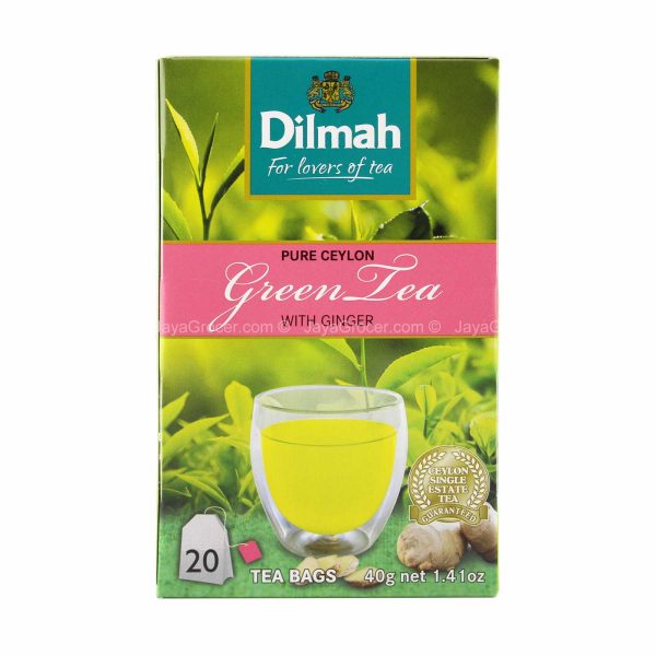 Dilmah Pure Ceylon Green Tea with Ginger 2g x 20 Sale