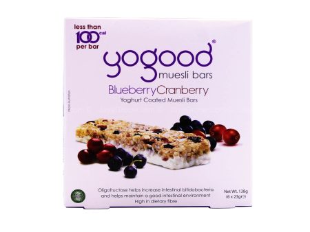 Yogood Muesli Bars Blueberry Cranberry 138g Supply