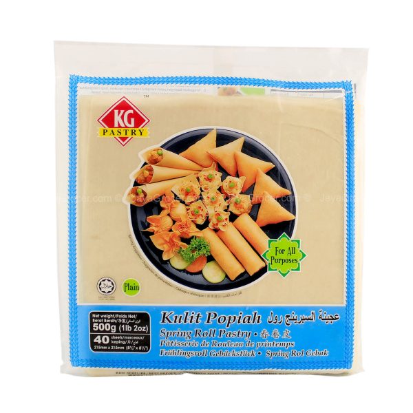 KG Pastry Spring Roll Pastry 215mm (40sheets) 500g Cheap