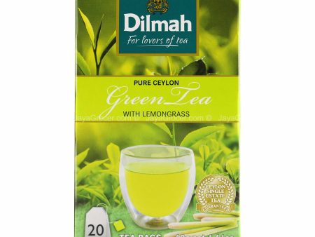 Dilmah Pure Ceylon Green Tea with Lemongrass Teabags 2g x 20 Online