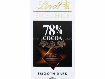 Lindt Excellence Dark 78% Cocoa Chocolate Bar 100g For Cheap