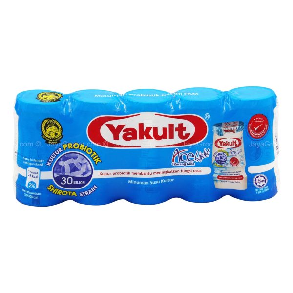 Ace Yakult Light Cultured Milk Drink 80ml x 5 Fashion