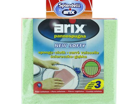 Arix New Softly Cellulose Sponge 3pcs pack on Sale