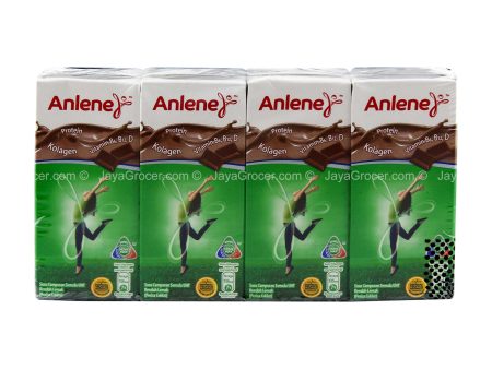 Anlene Low Fat UHT Recombined Chocolate Flavour Milk 180ml x 4 Cheap