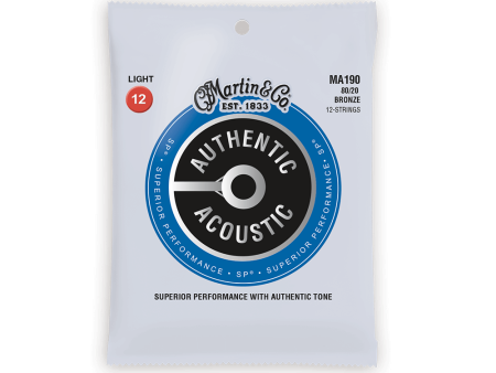 Martin Acoustic Guitar Strings: 12 String MA190 Bronze (12-54) Sale