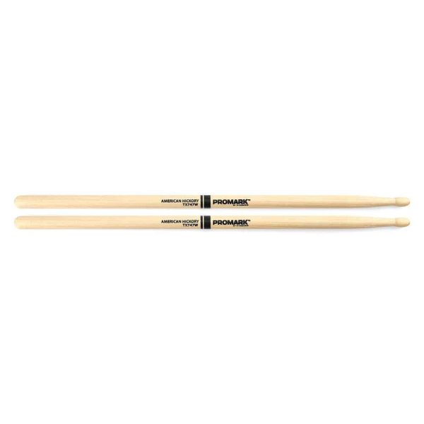 Promark Drumsticks: Hickory 747 Wood Tip on Sale