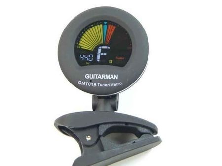 Guitarman: Clip On Tuner Acoustic, Eletric or Bass Guitar Tuner Fashion