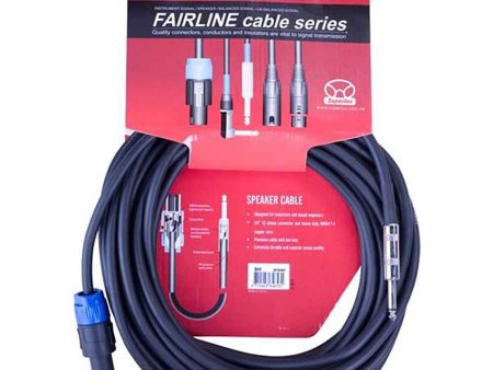 Superlux Speaker Cables: Fairline Series Speakon to Jack 27FT Supply