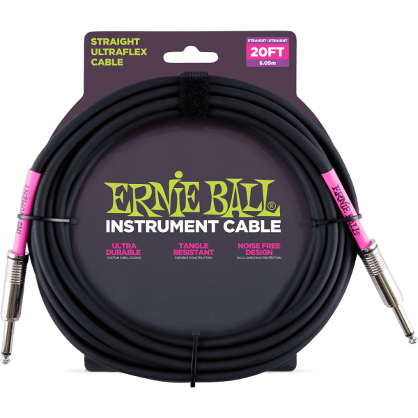 Ernie Ball 20FT Instrument Cable Supply