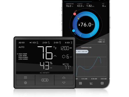 CONTROLLER 69, Independent Programs for Four Devices, Dynamic Temperature, Humidity, Scheduling, Cycles, Levels Control, Data App, Bluetooth For Discount