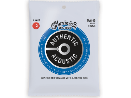 Martin Acoustic Guitar Strings: MA140 Light Bronze (12-54) Discount