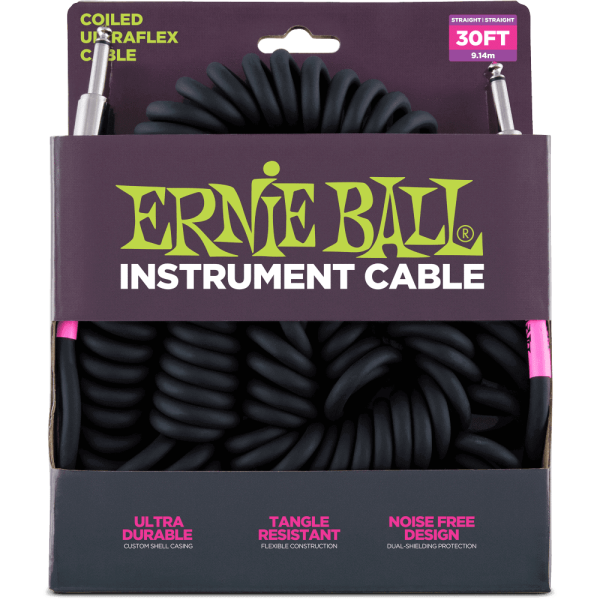 Ernie Ball 30FT Coiled Instrument Cable Sale