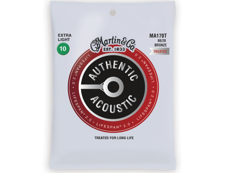 Martin Acoustic Guitar Strings: MA170T Extra Light (10-47) Discount