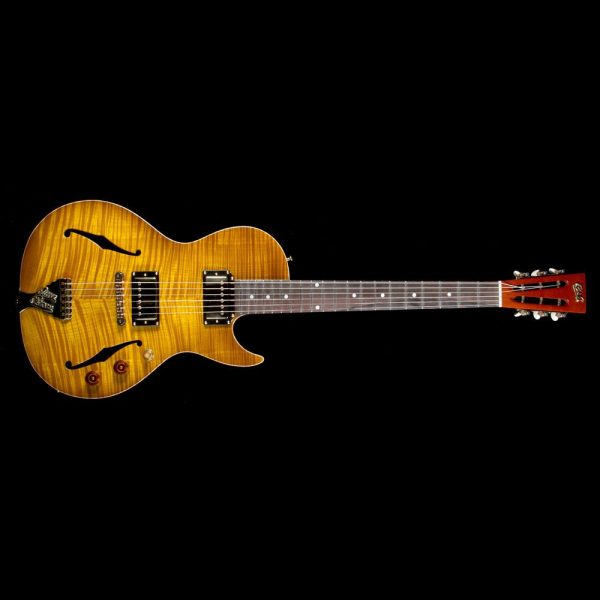 B&G Guitars Little Sister Private Build Brazilian Rosewood Fretboard Electric Guitar Lemon Burst Cheap