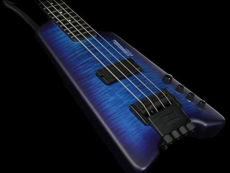 Used Steinberger Synapse XS-1FPA Custom Bass Transparent Blue For Sale