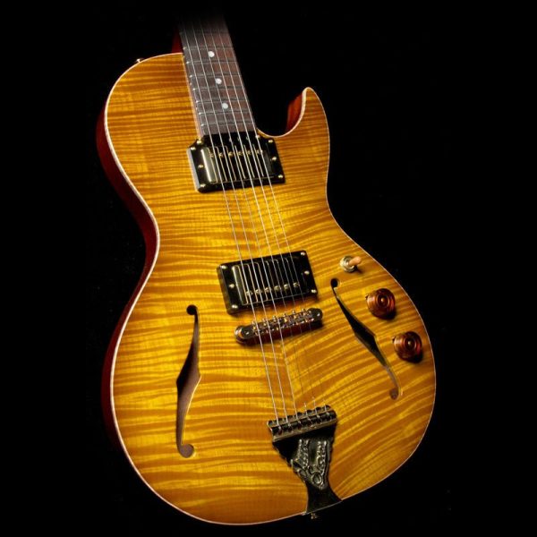 B&G Guitars Little Sister Private Build Brazilian Rosewood Fretboard Electric Guitar Lemon Burst Cheap