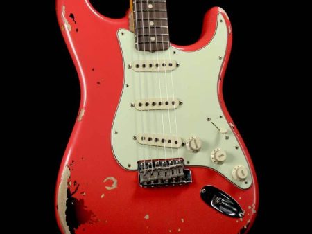 Fender Custom Shop Michael Landau Signature 1963 Stratocaster Fiesta Red over 3-Tone Sunburst Hot on Sale